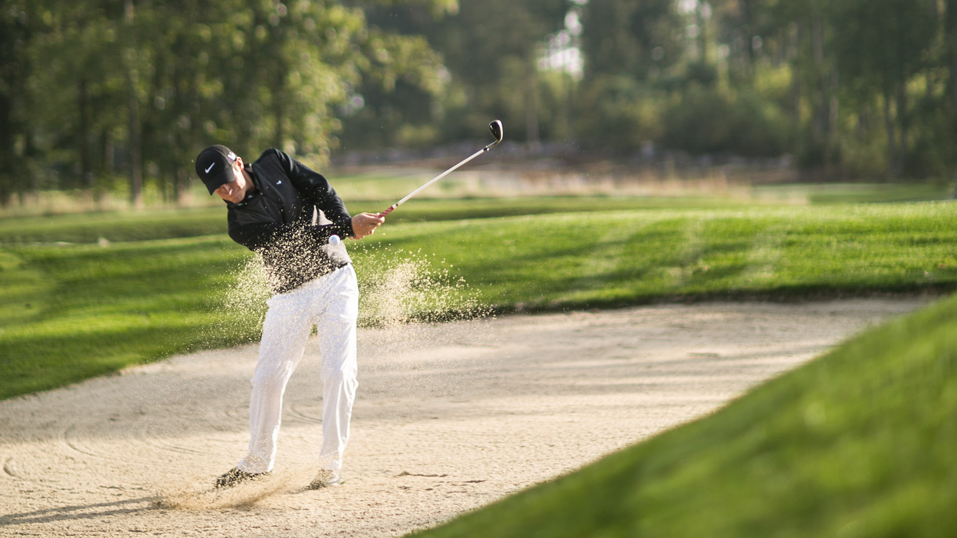 golfer swinging