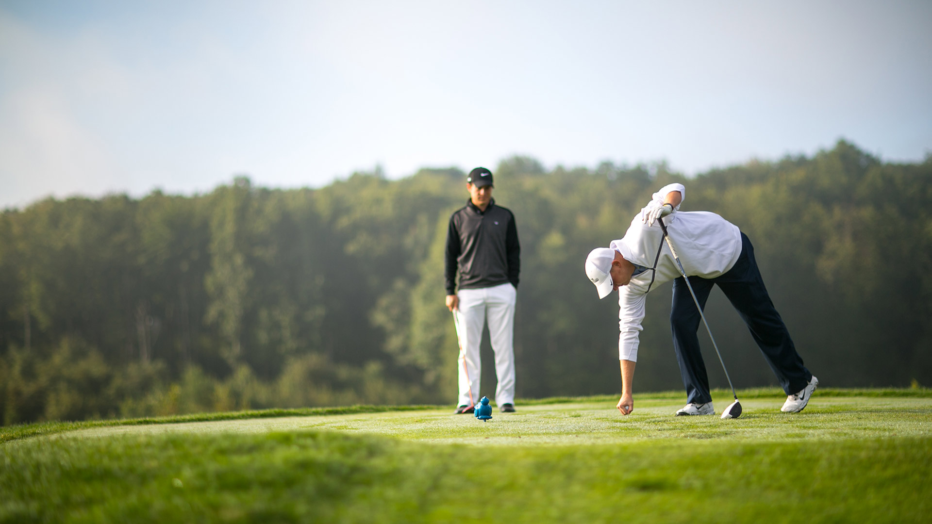 two golfers