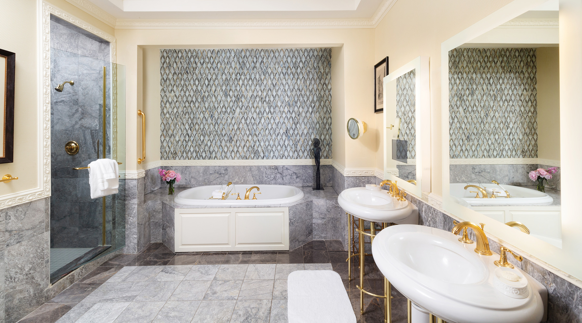 Bathroom at The Chateau Presidential Suite