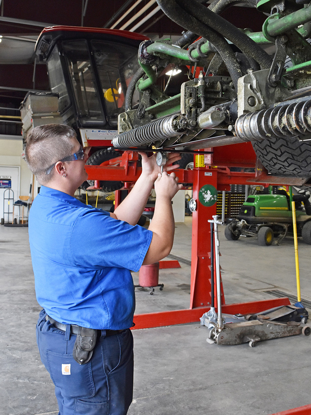 staff working in a mechanical shop