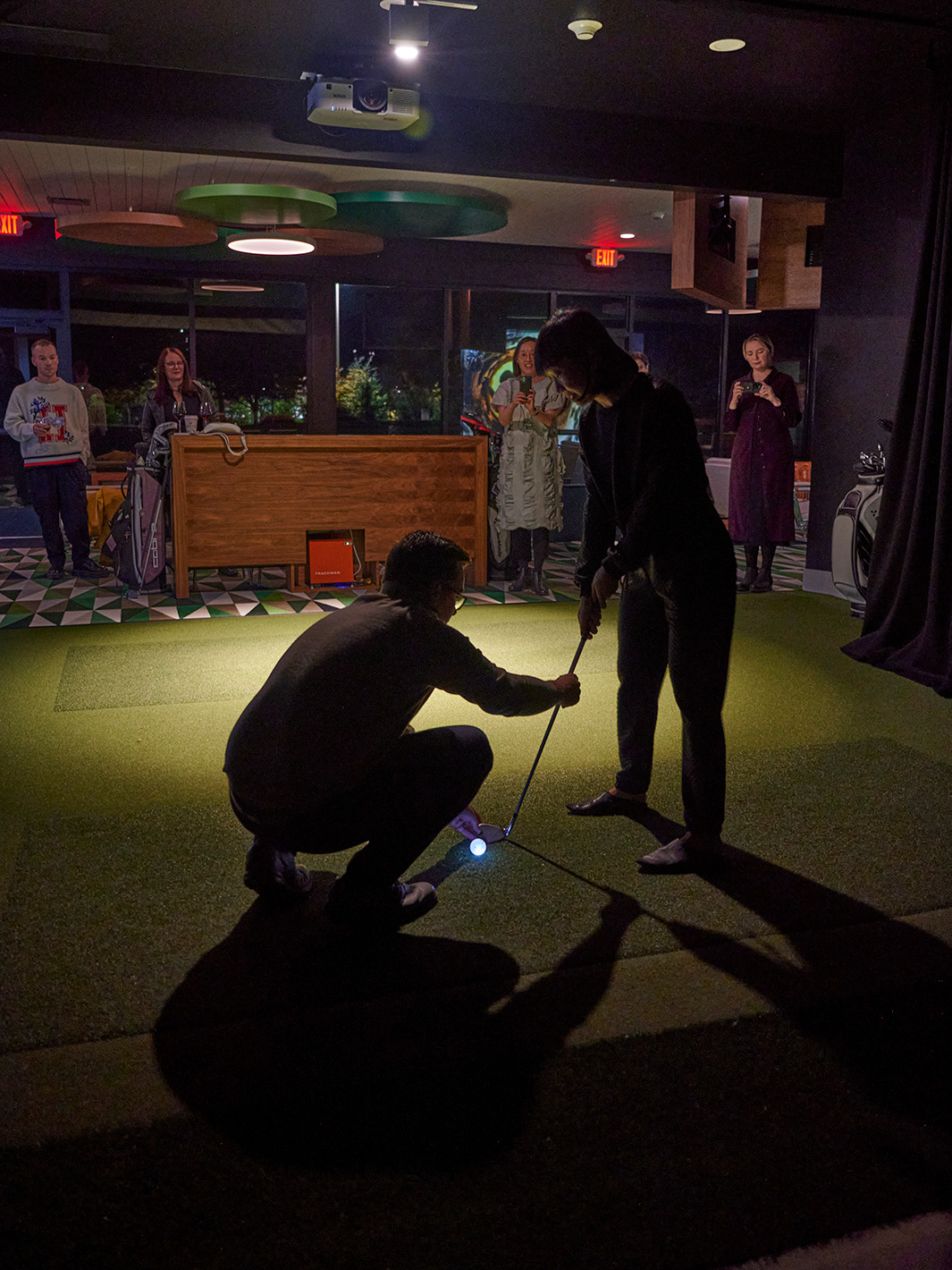 Michael LaBella instruction with an illuminated golf ball