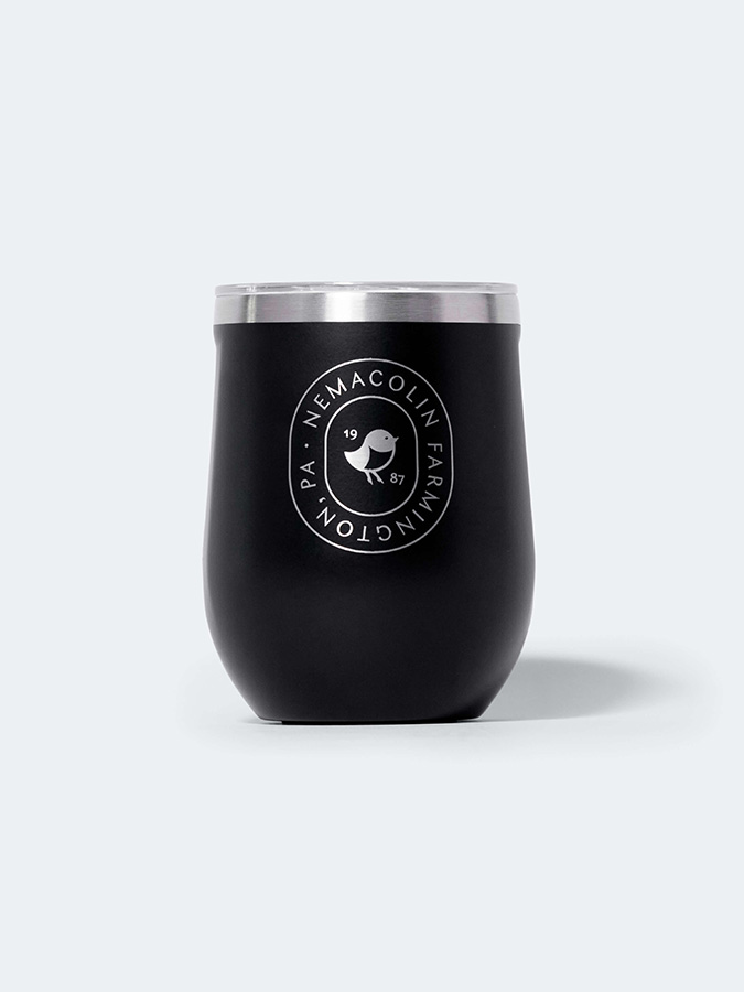 Corkcicle insulated mug with Nemacolin logo