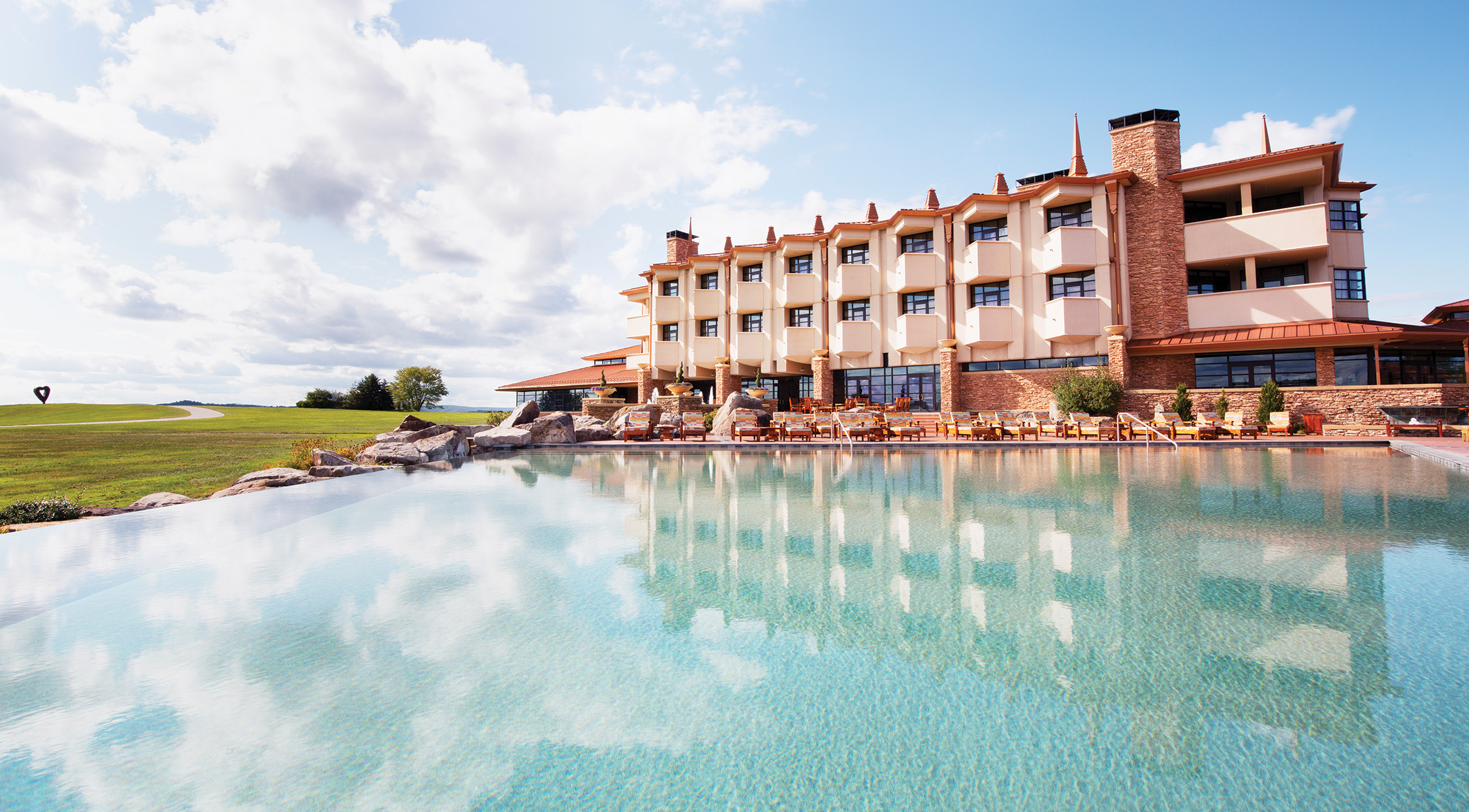 Falling Rock boutique hotel and the Falling Rock Infinity Pool