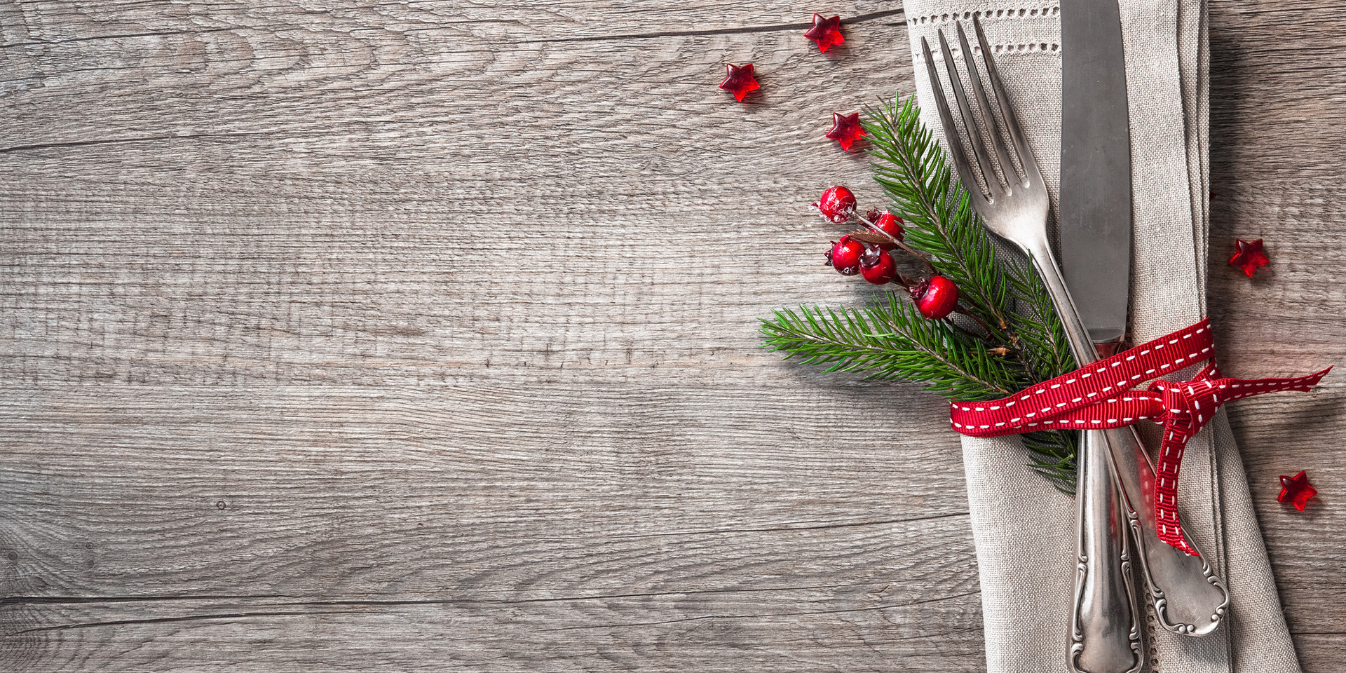 Christmas table setting