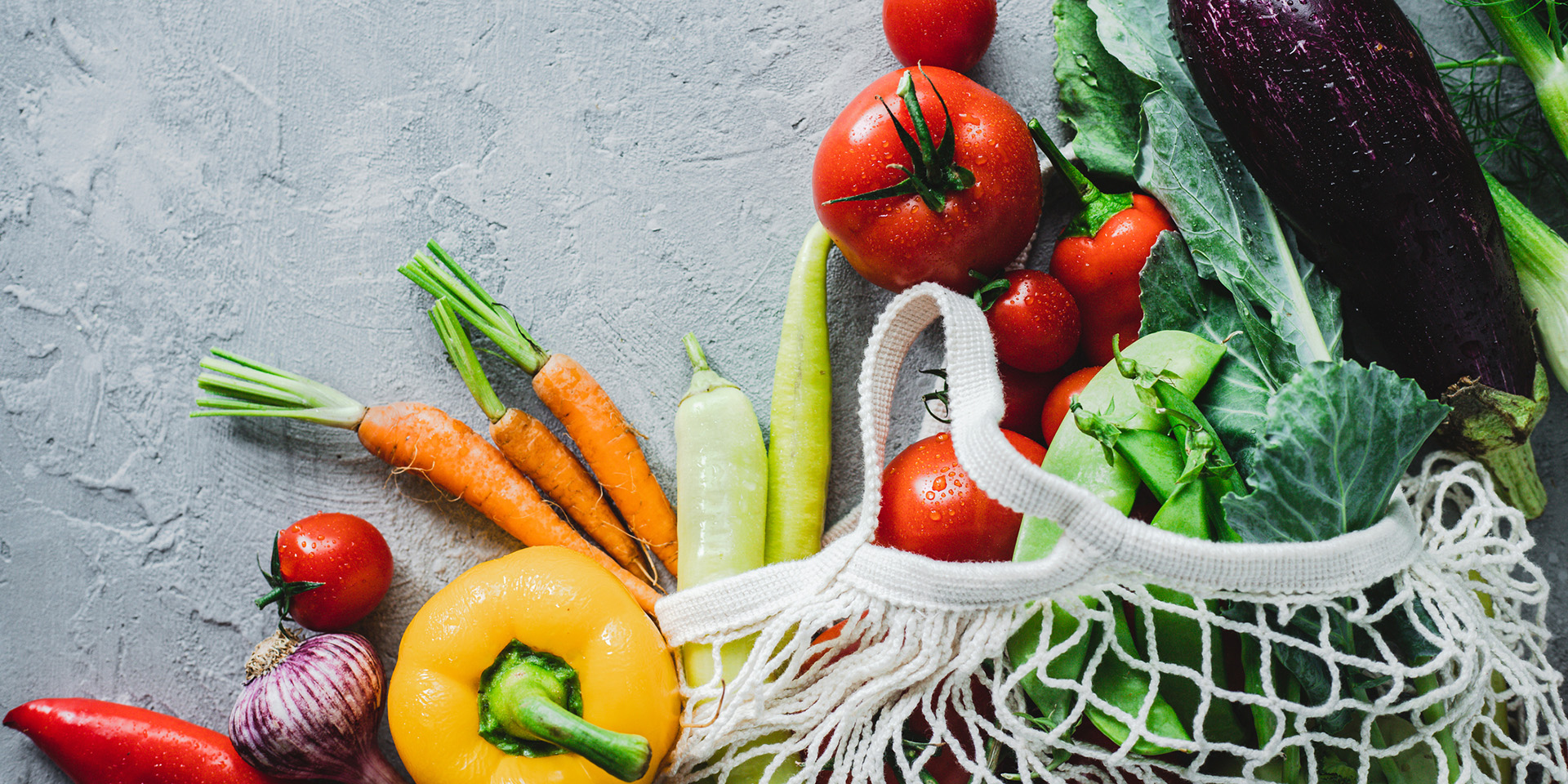 Veggies and a net