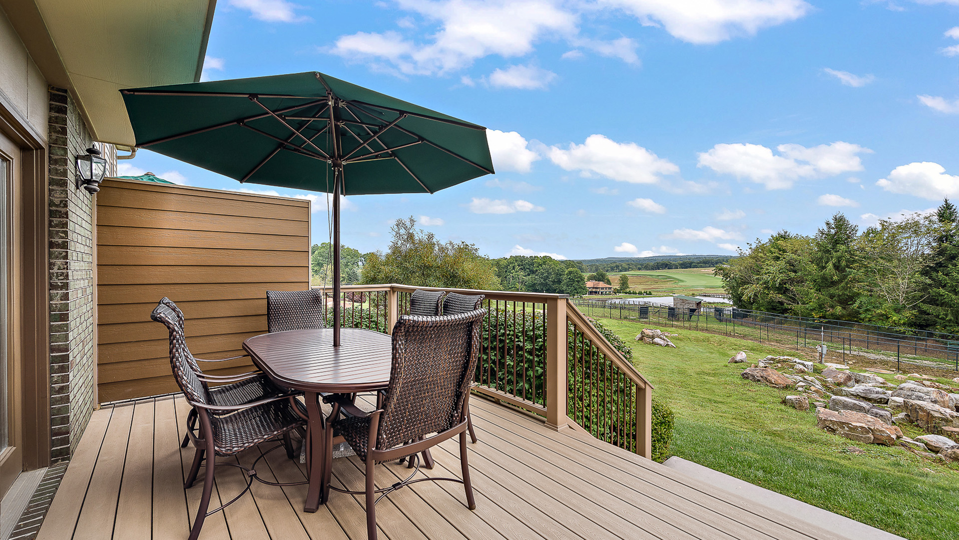 patio of a townhome