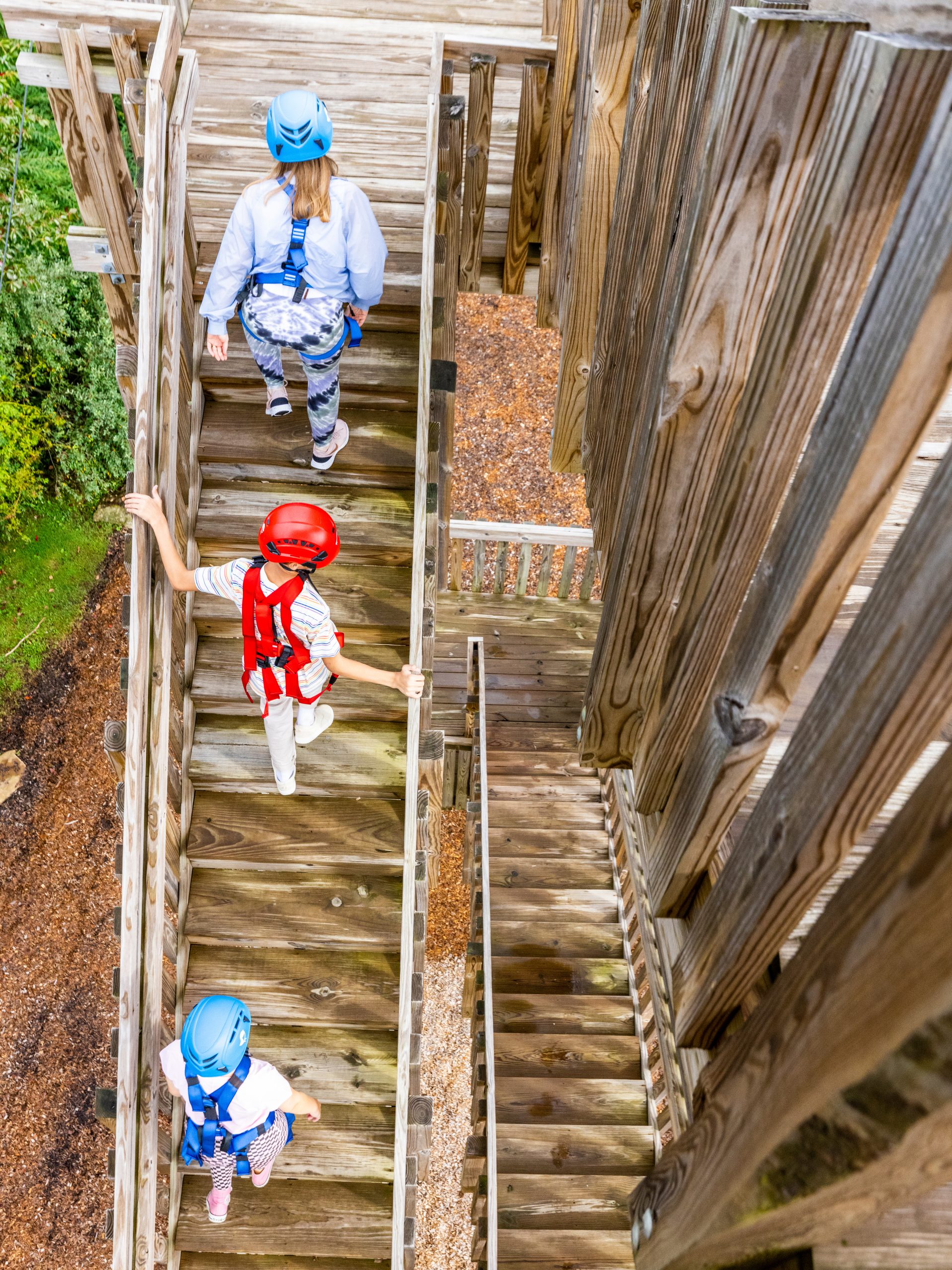 Climbing Wall outdoors team building activity at Nemacolin