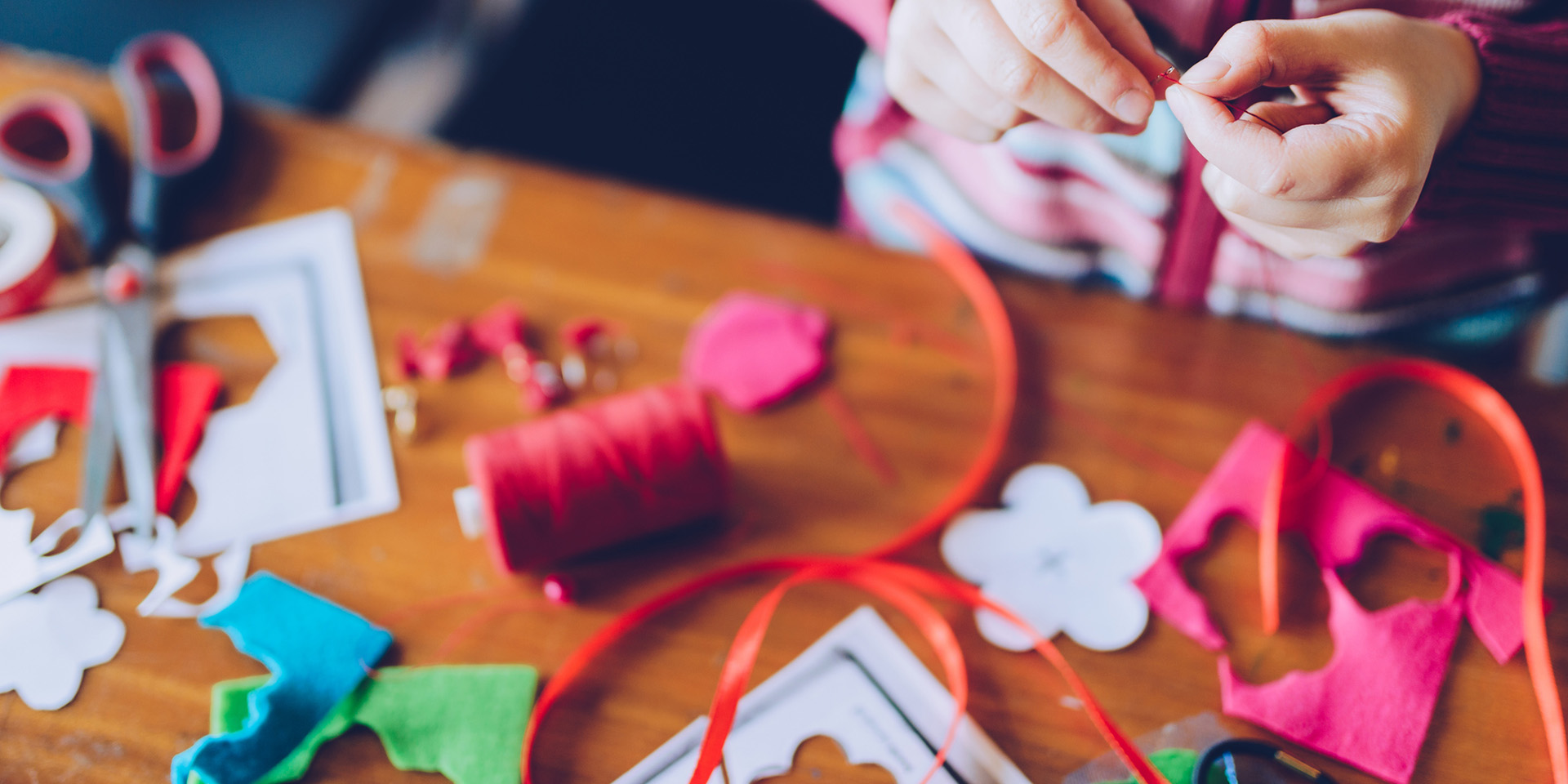 child doing crafts